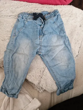 Jeans fille double coton kiabi 9 mois
