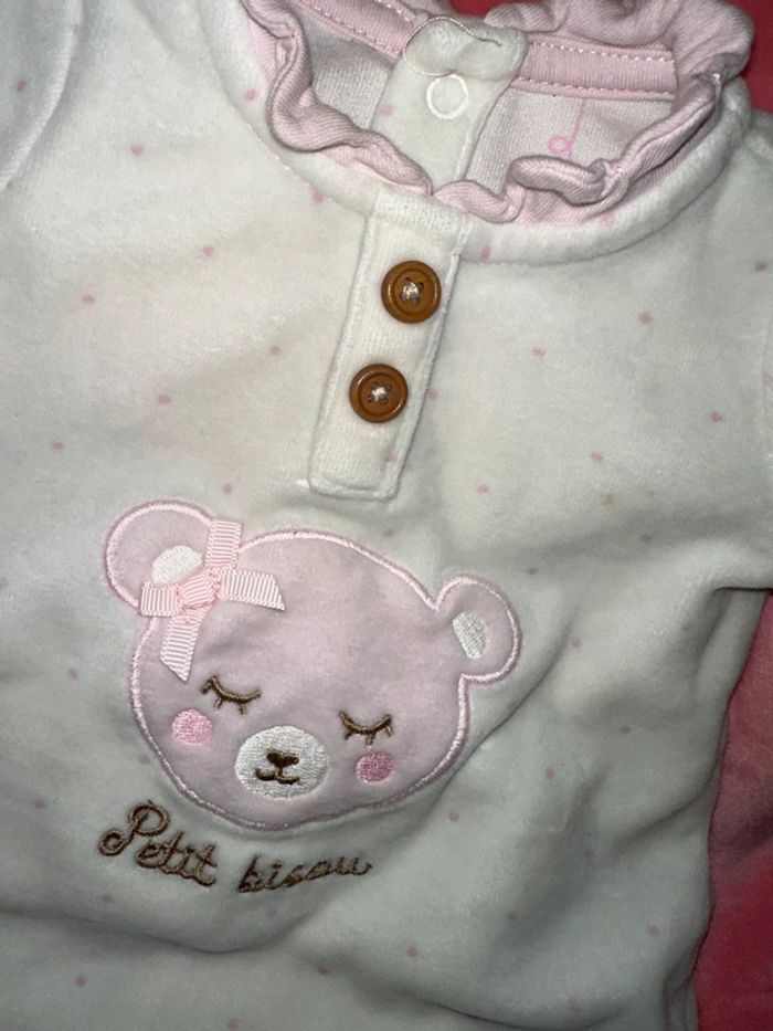 Pyjama grenouillère velours sergent major - photo numéro 2