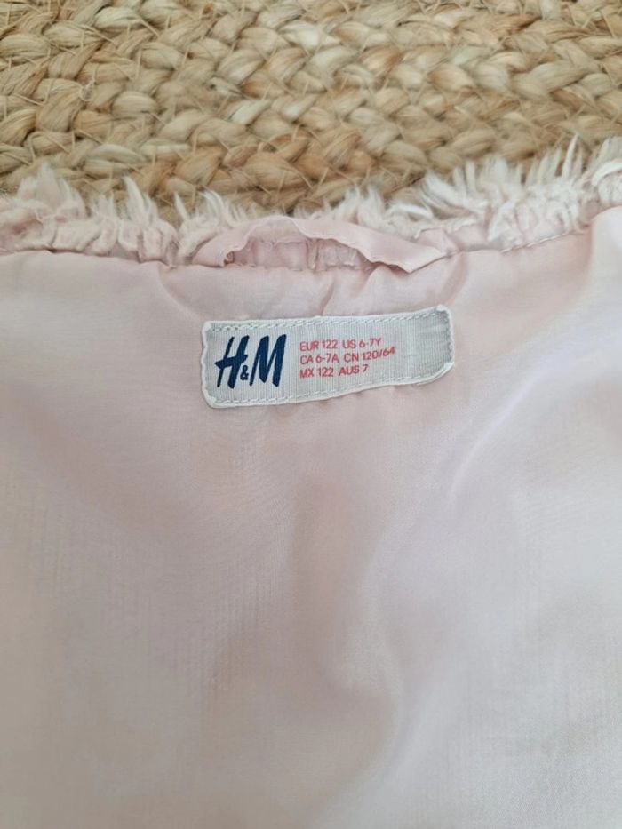 Boléro rose poudré H&M 6-7 ans 122 cm - photo numéro 3
