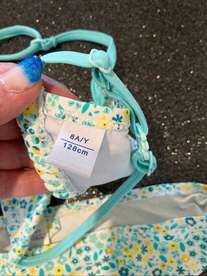 Maillot de bain 2 pièces fille 8 ans okaidi - photo numéro 3