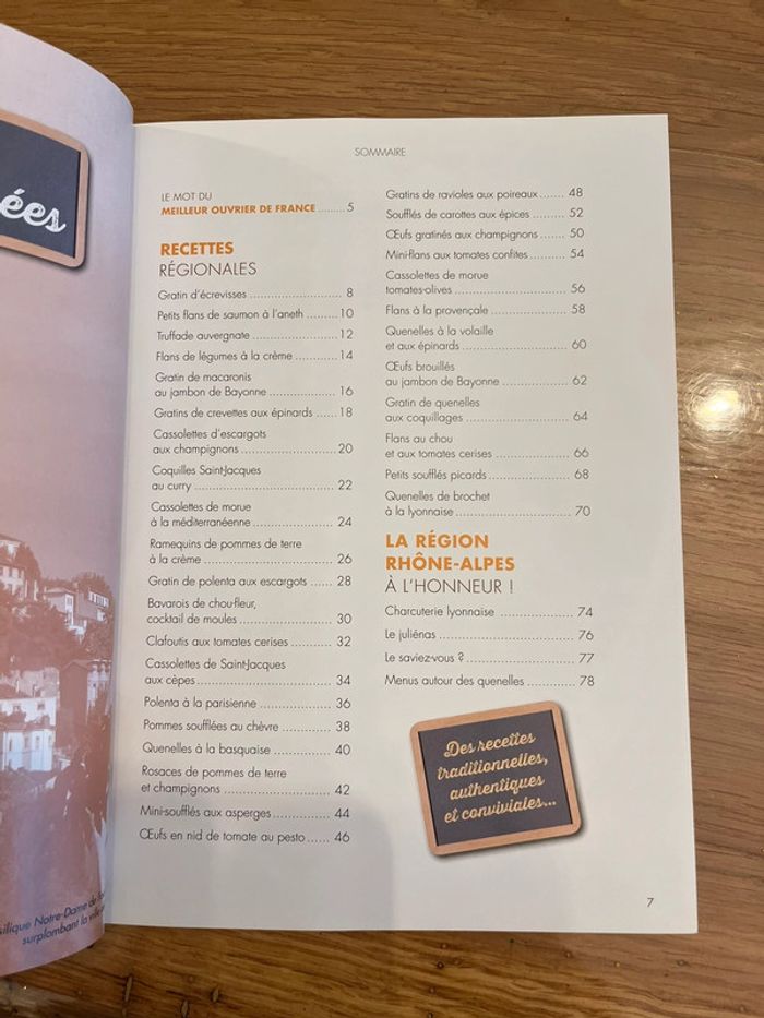 Lot de 6 livres de cuisine Au menu de nos régions - photo numéro 3