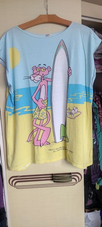 T-shirt Collector Vintage, Panthère Rose Hawaii 1984