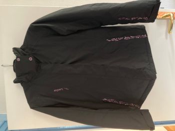 Manteau de ski noir et violet Wed'ze Oxylane