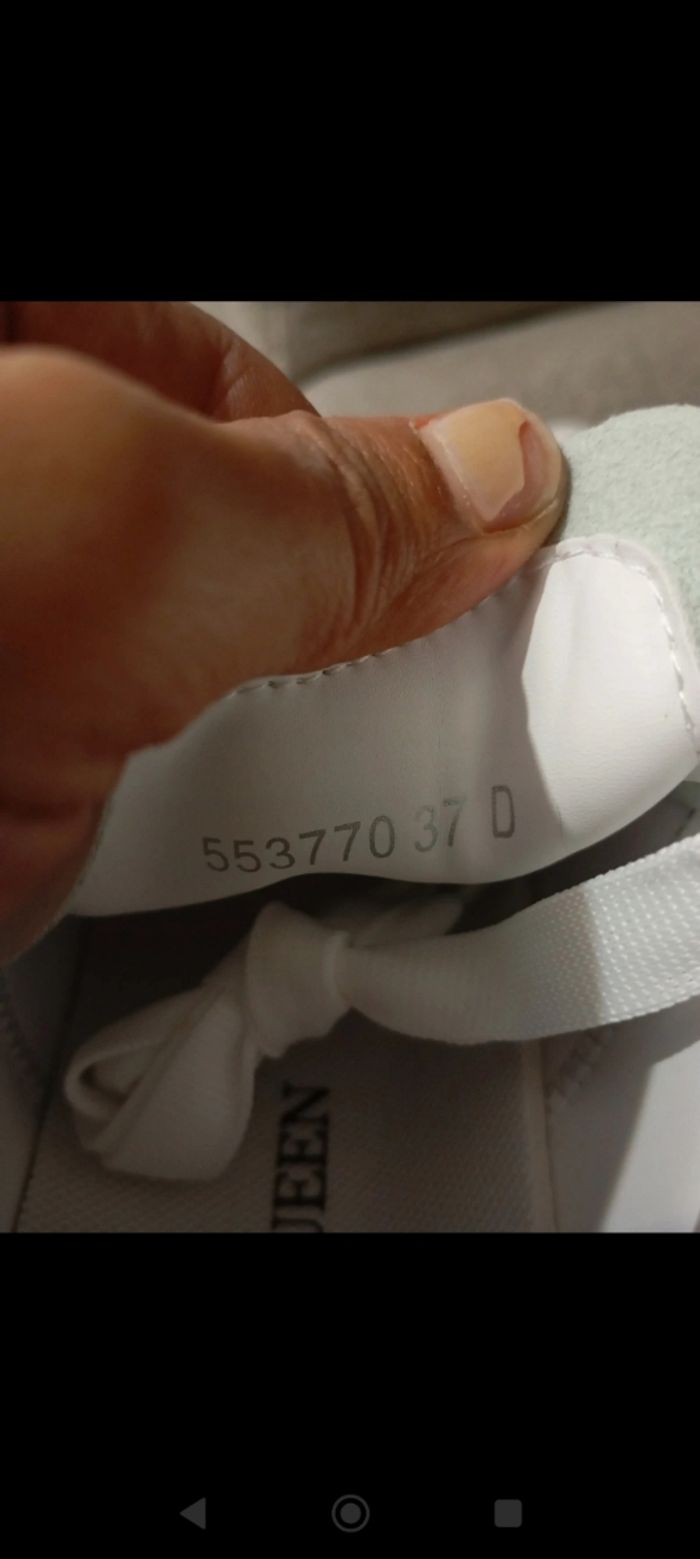 Basket Alexander McQueen blanche taille 37 - photo numéro 6