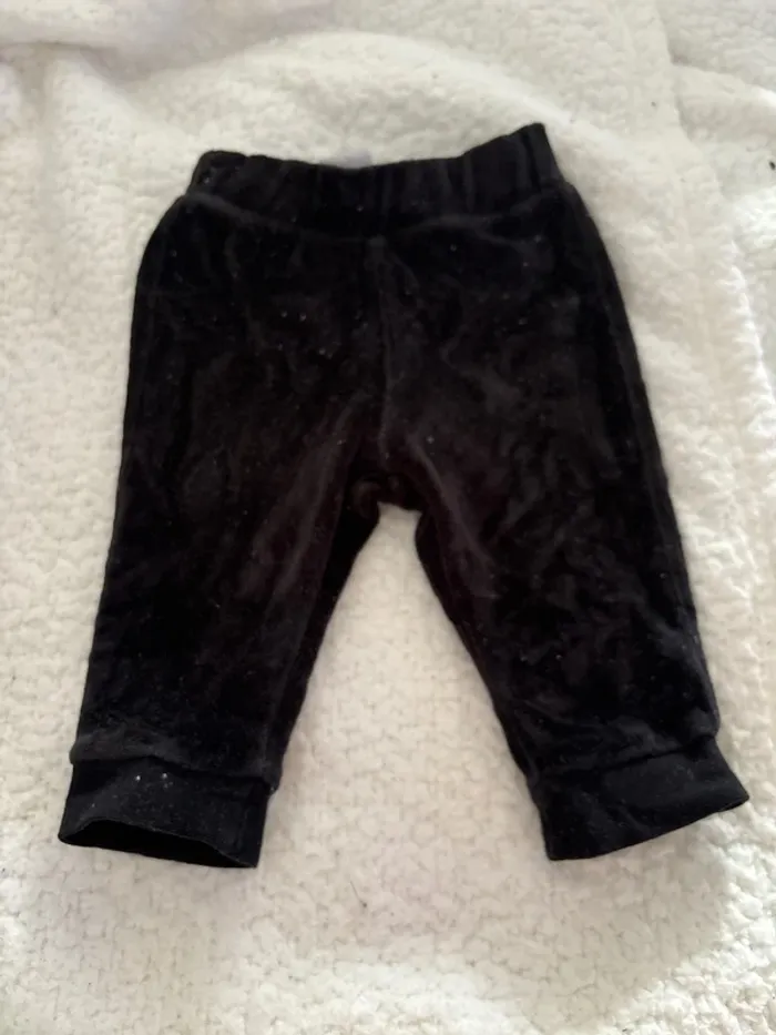 Pantalon velours noir H&M 3/6 mois