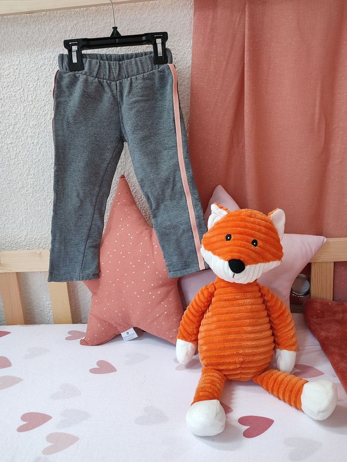 Pantalon jogging - Gris et rose - 2 ans - Très bon état - Orchestra