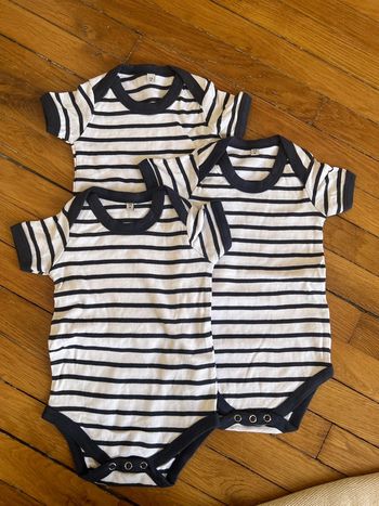 Lot 3 bodies Marinière neufs