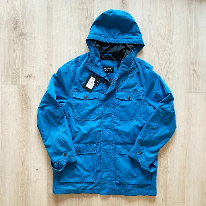 Galeries Lafayette Manteau / Blouson Bleu Homme Exclusive Urban Collection Parfait Etat (Taille XL) - photo numéro 2