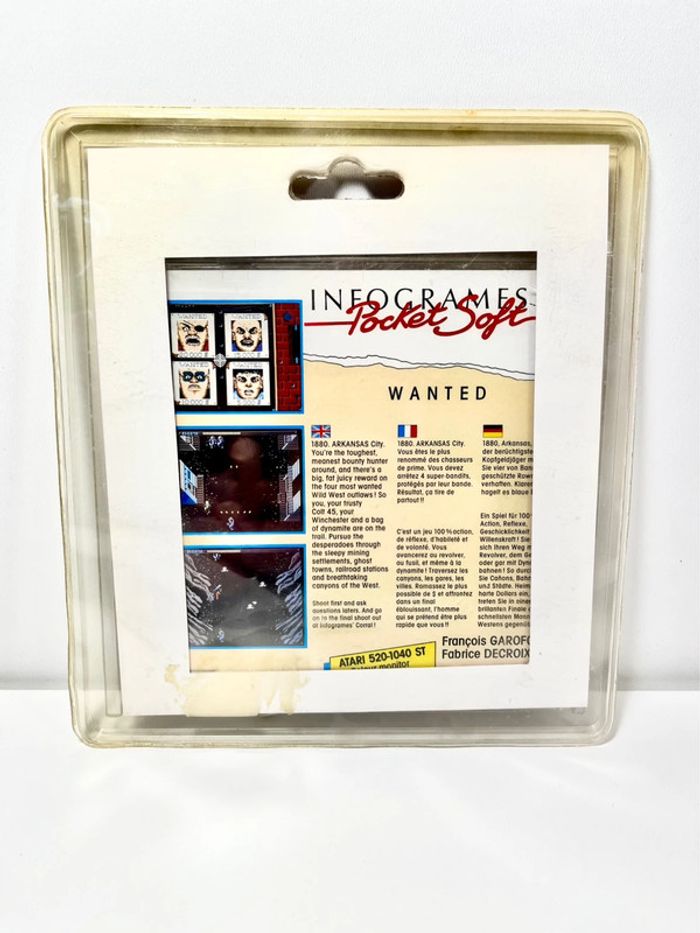 Jeu Atari ST neuf sous blister : Wanted - photo numéro 2