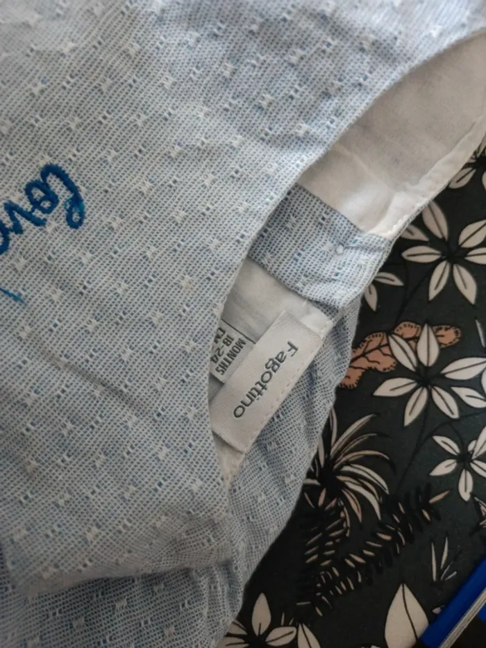 Robe bleue Fagottino 86cm - photo numéro 2