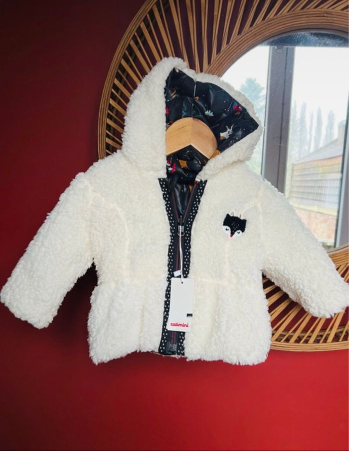 Manteau réversible Catimini 6 mois neuf - photo numéro 6