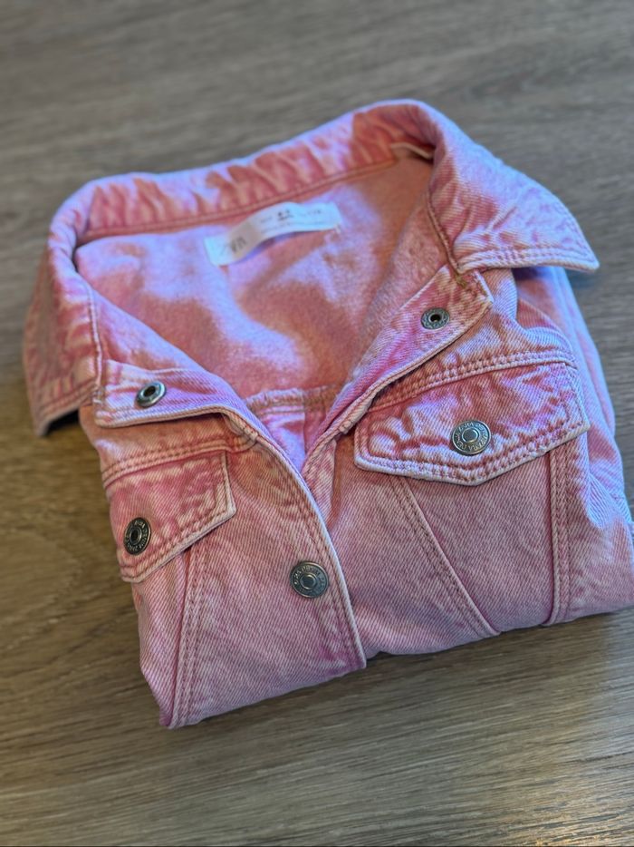Robe en jean rose Zara 4-5 ans portée 1 fois - photo numéro 4