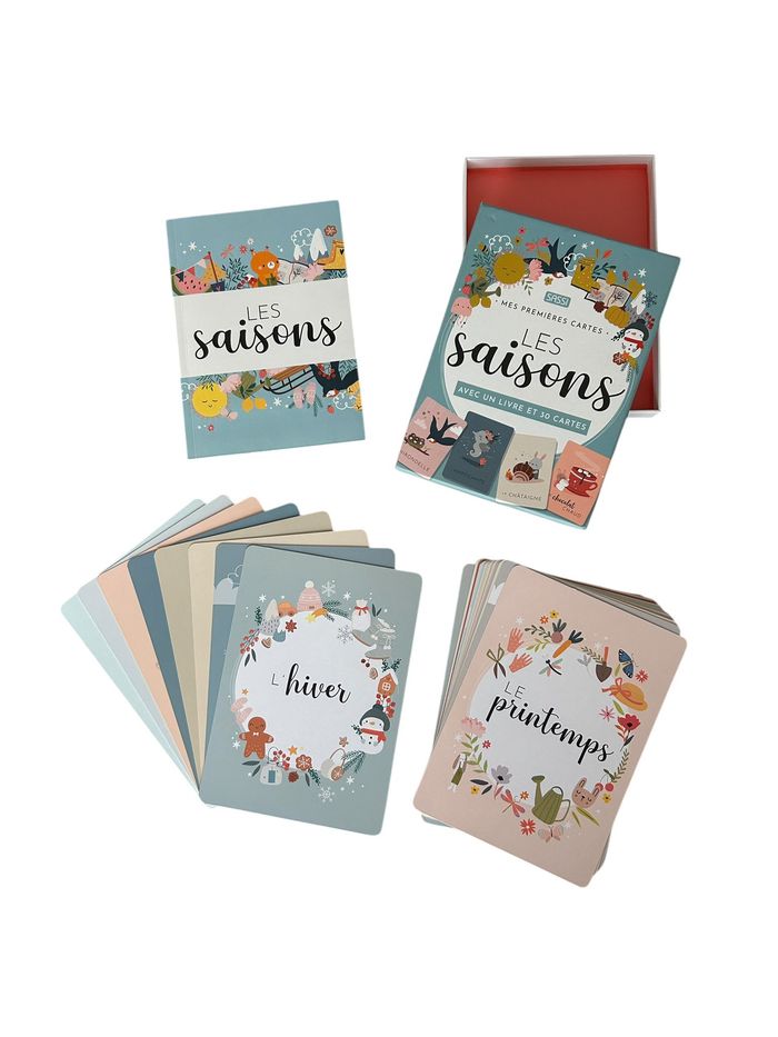 Mes premières cartes - Les Saisons avec un livre et 30 cartes - photo numéro 2