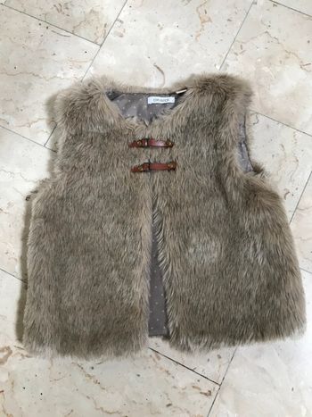Gilet sans manches en fourrure