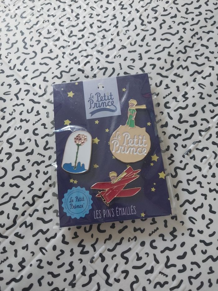 Set 3 pin’s émaillés – Le Petit Prince – Neuf sous blister