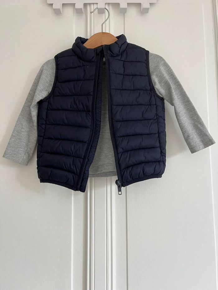 Ensemble 24 mois marine et gris