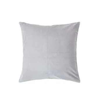Housse de coussin grise – 45×45 cm – Velours 100 % polyester Neuf