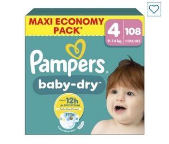 Couche bébé Pampers pack économie 