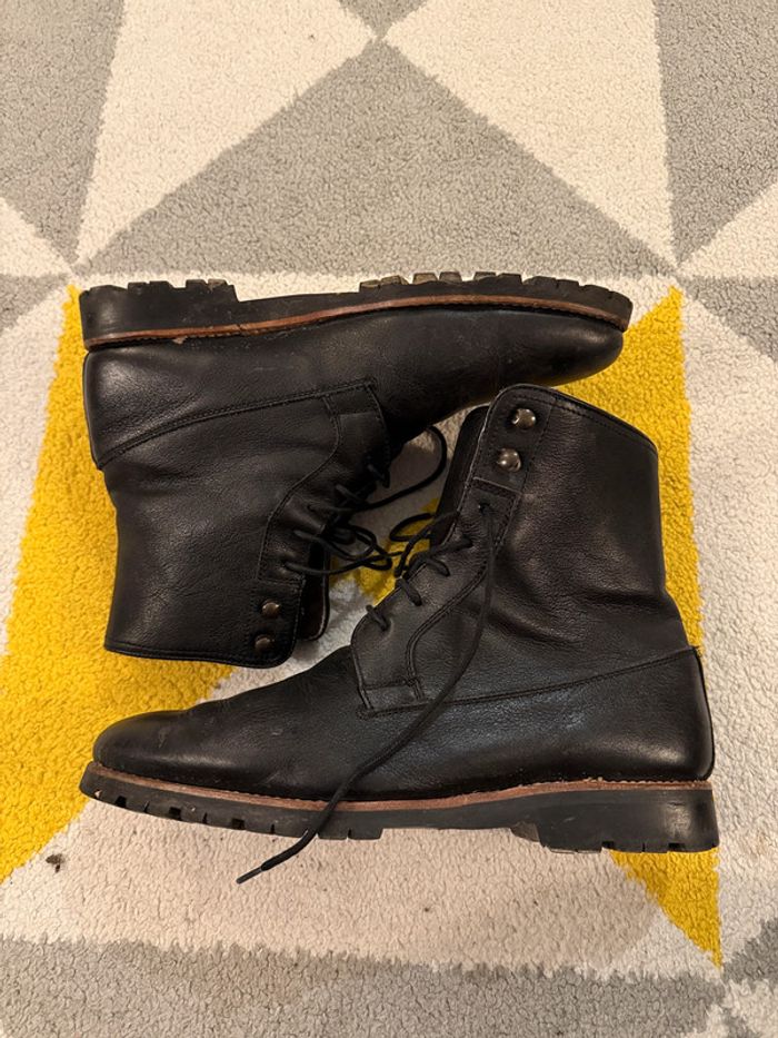Bottines en cuir Finsbury avec intérieur polaire Taille 41 1/2