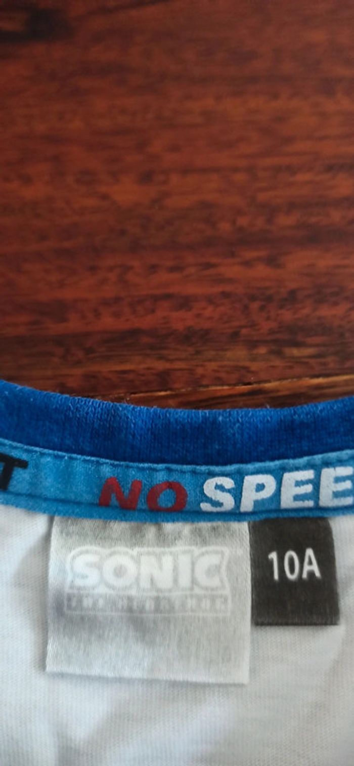 T-shirt Sonic 10 ans - photo numéro 3