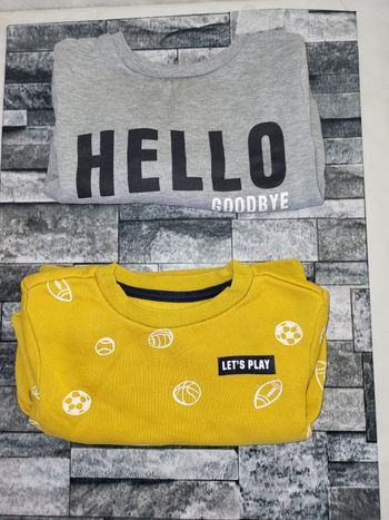 Lot 2 sweat (12mois) - Primakar