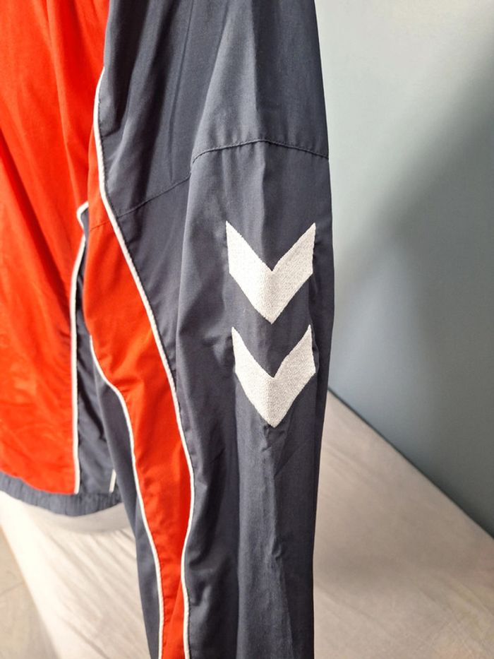veste légère / Track jacket hummel / homme - taille 2XL / gris et rouge brodé (521) - photo numéro 6