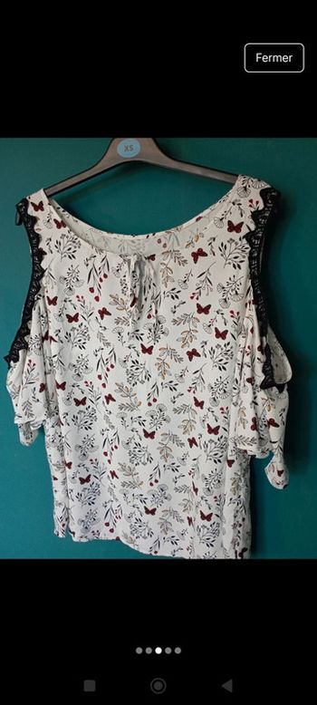 Blouse épaules dénudées
