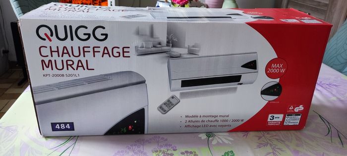 ❄️ Chauffage Mural QUIGG 2000W - NEUF Jamais Servi ! 🔥 - photo numéro 7