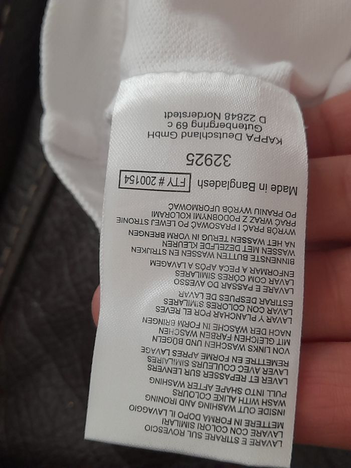 Polo Kappa blanc coupe large - photo numéro 7