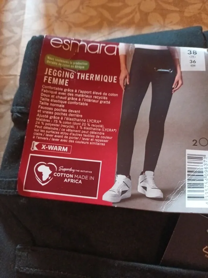 Pantalon jegging thermique taille 36 - photo numéro 2