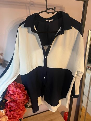 Chemise Yuka color block