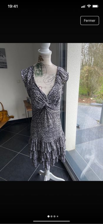 Robe d’été Morgan blanche et noire taille S