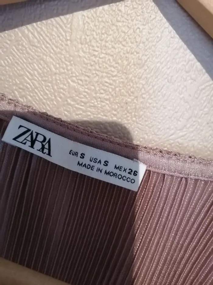 😍 Superbe top Zara marron glacé S - photo numéro 2
