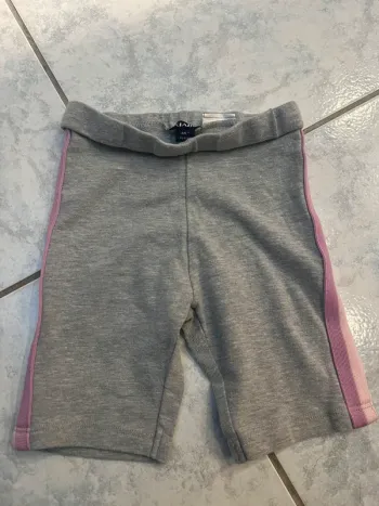 pantacourt 3 ans gris et rose