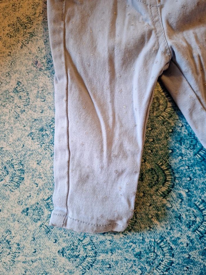 Pantalon bleu pailleté 6 mois - photo numéro 2
