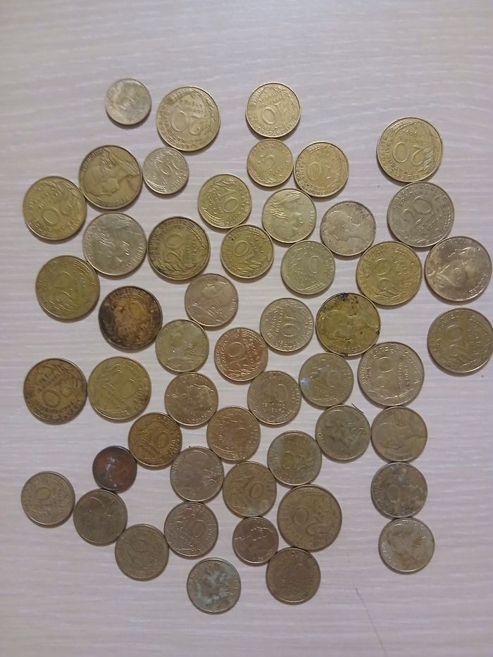 Lot de piece francaise 20cm,10cm,5cm tres bonne etat - photo numéro 7