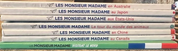 Lot ou à l’unité – Collection Les Monsieur Madame – Voyages autour du monde 🌍📚