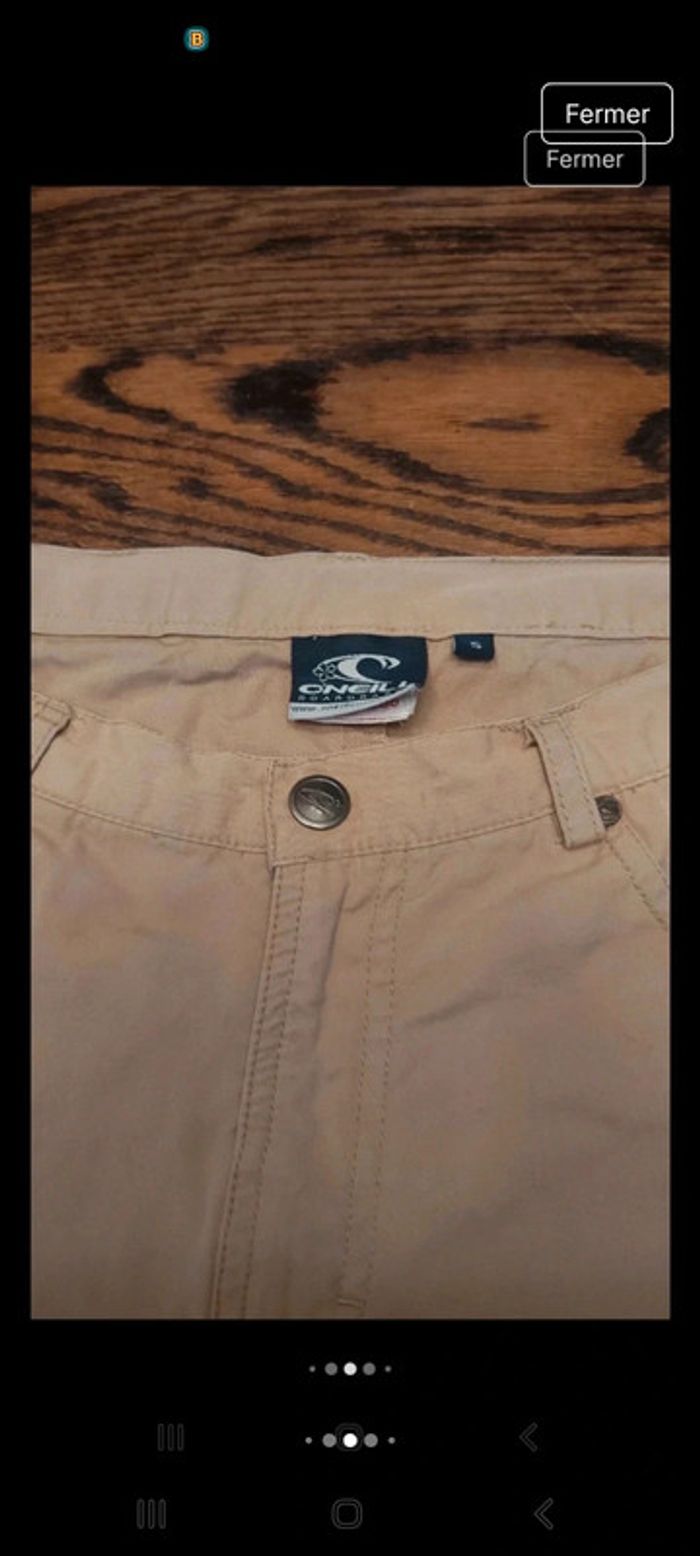 Jolie Short femme beige O'Neill taille S - photo numéro 4