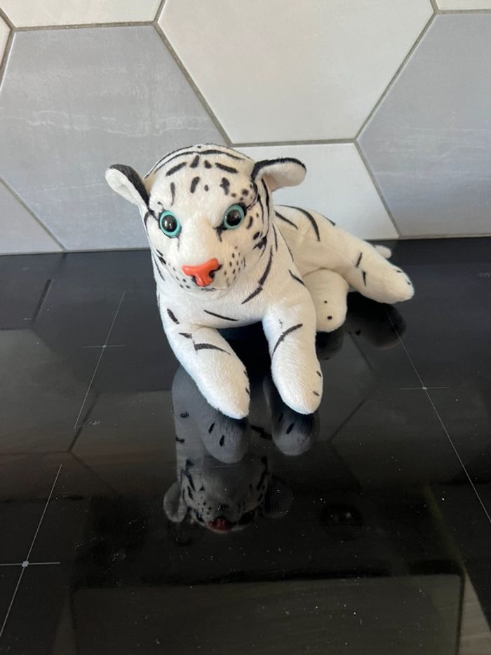 Peluche tigre blanc - photo numéro 3