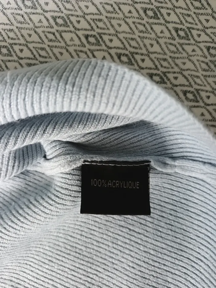 T-shirt chaud manches courtes à mailles côtelées - photo numéro 6
