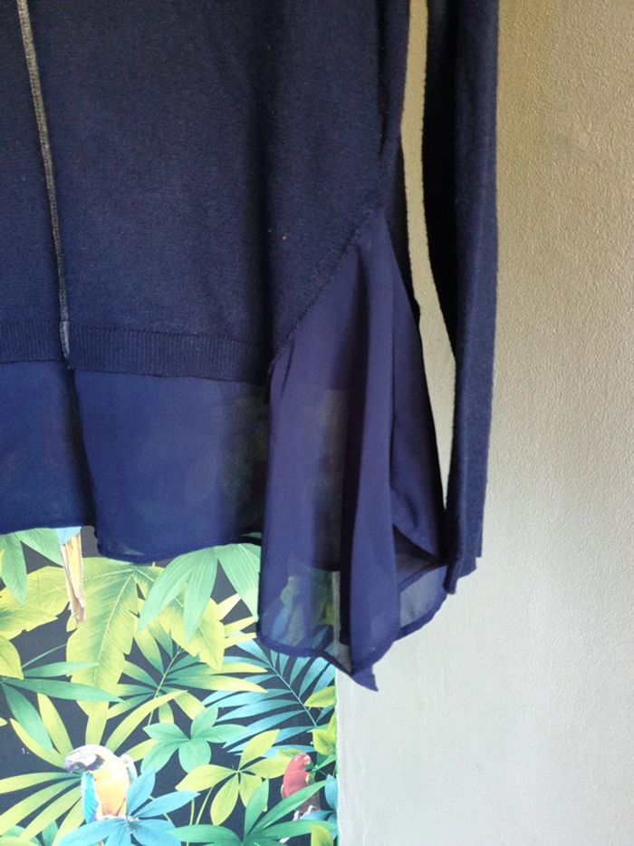 Pull femme bi-matiere - photo numéro 4