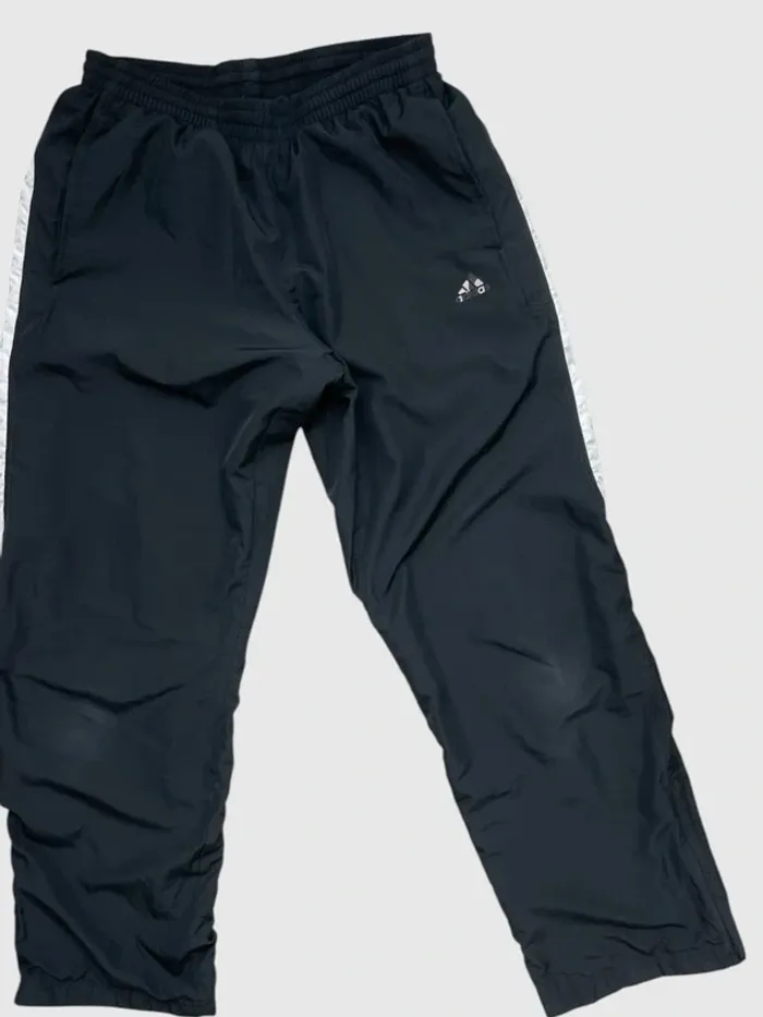 Jogging Adidas Windbreaker Track Pants Men S Black White Ankle Zip - photo numéro 2