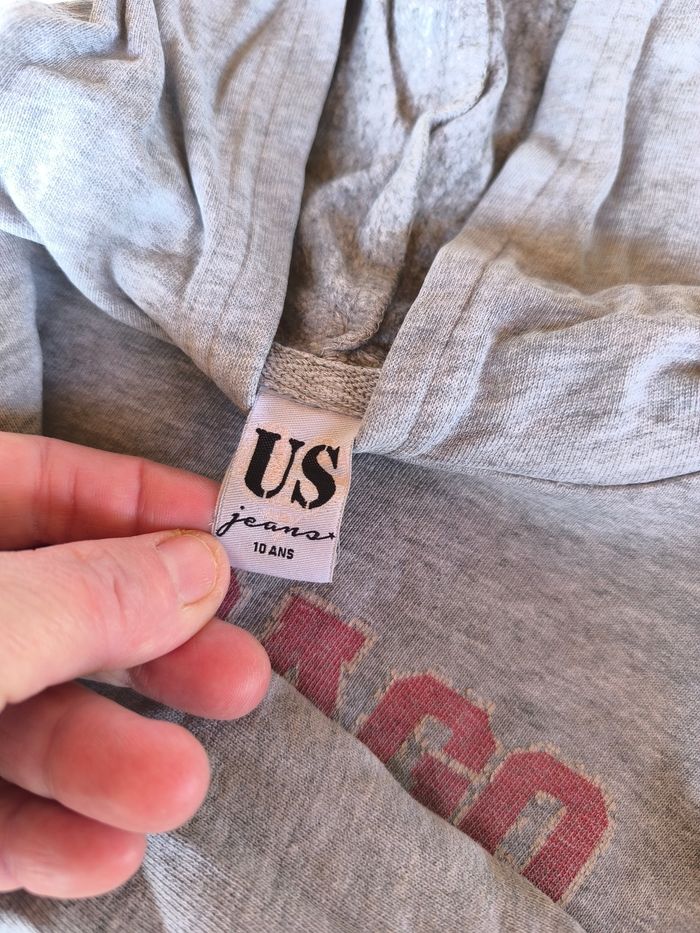 Sweet à capuche 10 ans US jeans de - photo numéro 7