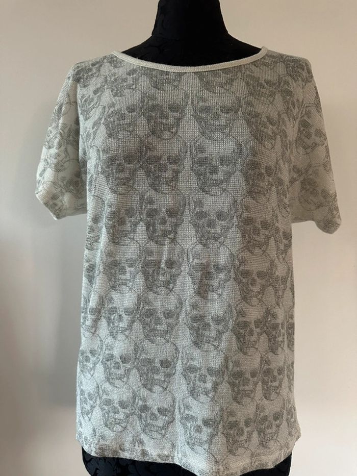 T-shirt blanc brillant