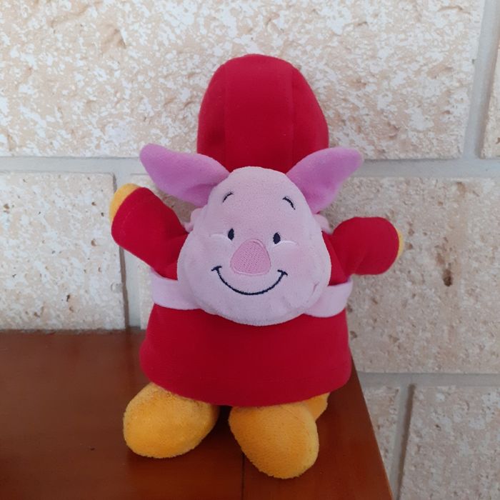 Peluche-doudou Winnie l'ourson avec sac à dos Porcinet - photo numéro 3