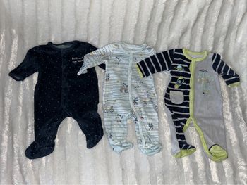 3 Pyjamas polaire une pièce