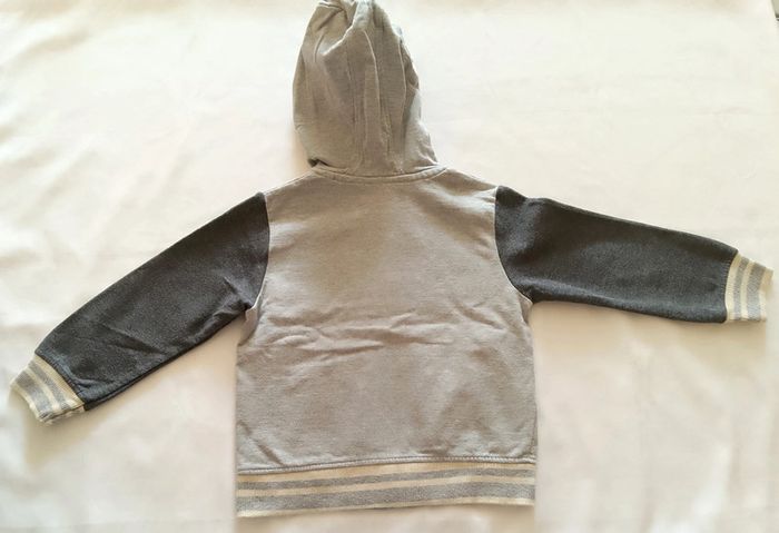 Gilet a capuche gris authentic - photo numéro 4