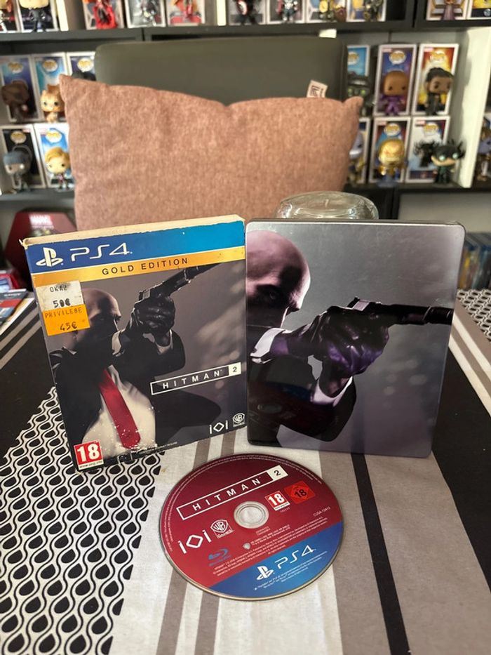 Jeu ps4 hitman 2 steelbook