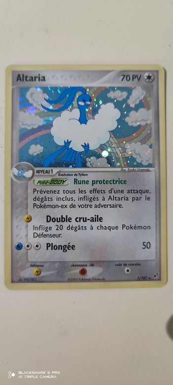 HOLO ALTARIA 1/107 série EX DEOXYS (DX) bloc EX carte pokémon