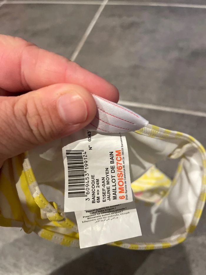 Maillot de bain 2 pièces 6 mois fille dpam - photo numéro 4